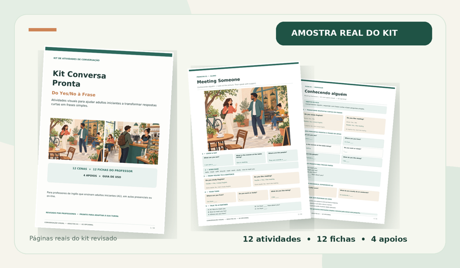 Amostra real do kit
